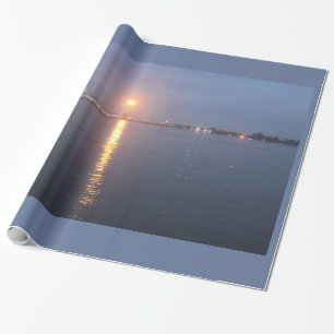 Mississipi River Sunrise Wrapping Paper Geschenkpapier