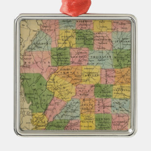Mississippi 6 silbernes ornament