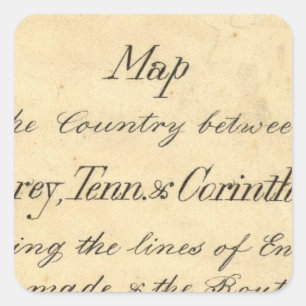 Mississippi 7 quadratischer aufkleber