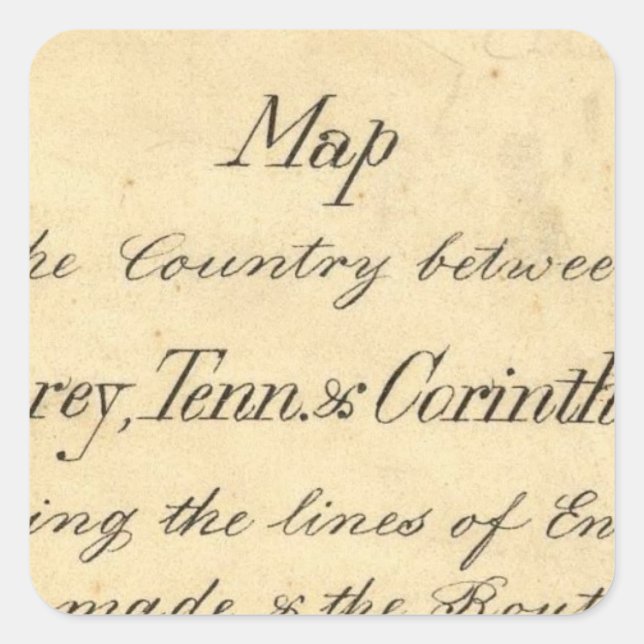 Mississippi 7 quadratischer aufkleber (Vorderseite)