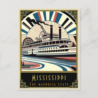 Mississippi | Art Deco Postkarte