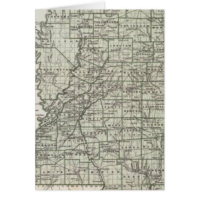Mississippi-Atlas-Karte (Vorne)
