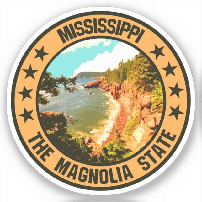 Mississippi Aufkleber (Vorderseite)