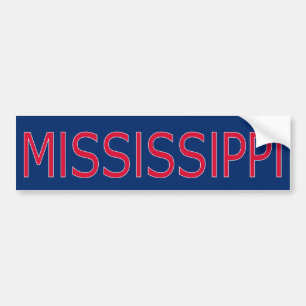 Mississippi-Autoaufkleber Autoaufkleber