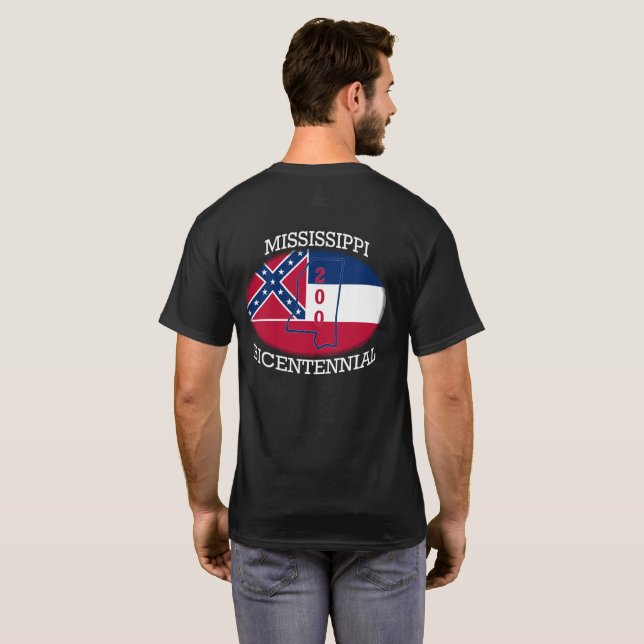 MISSISSIPPI BICENTENNIAL T-Shirt (Schwarz voll)