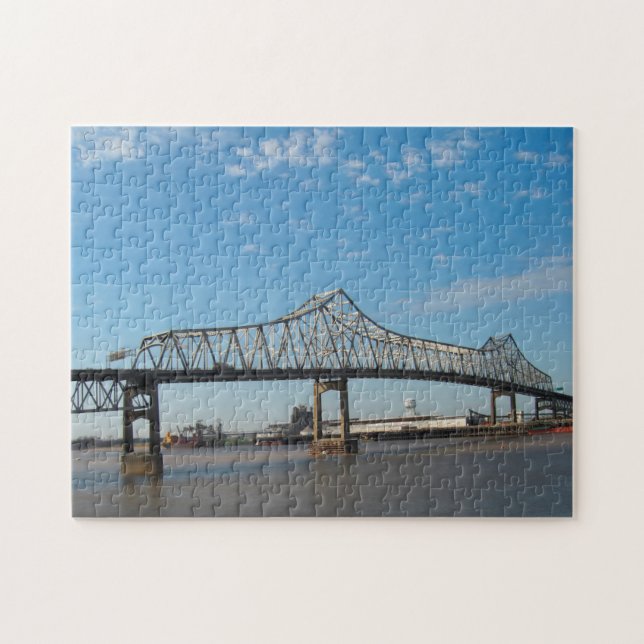 Mississippi Brücke Louisiana . Jigsaw Puzzle (Horizontal)