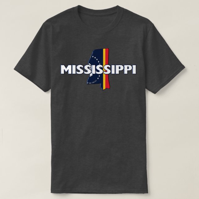 Mississippi Colored Staat T-Shirt (Design vorne)
