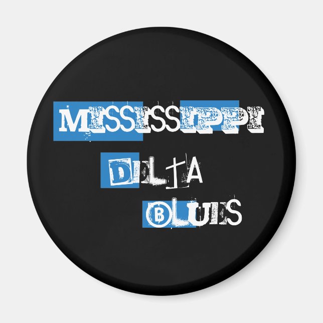 Mississippi Delta Blues Magnet (Vorne)
