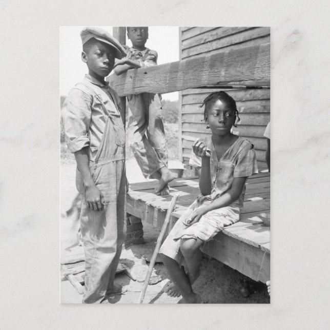 Mississippi Delta Children Postkarte (Vorderseite)