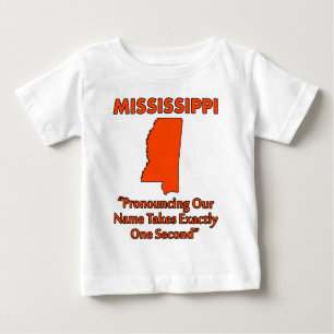 Mississippi - die Verkündung dauert eine Sekunde Baby T-shirt