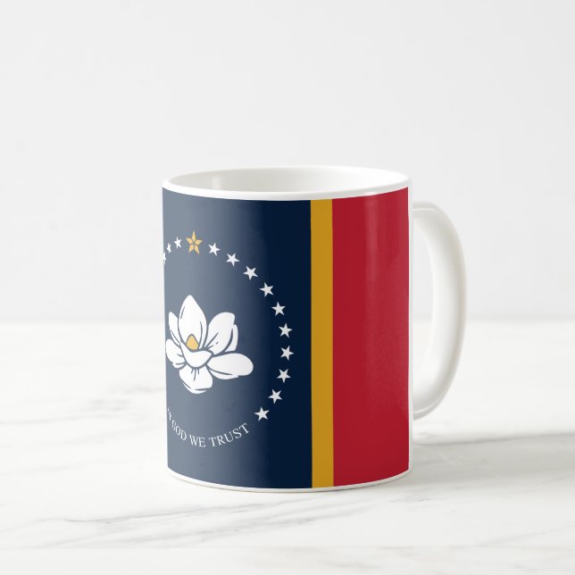 Mississippi Flag 2020 Neu Kaffeetasse (VorderseiteRechts)