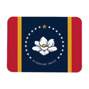 Mississippi Flag 2020 Neu Magnet