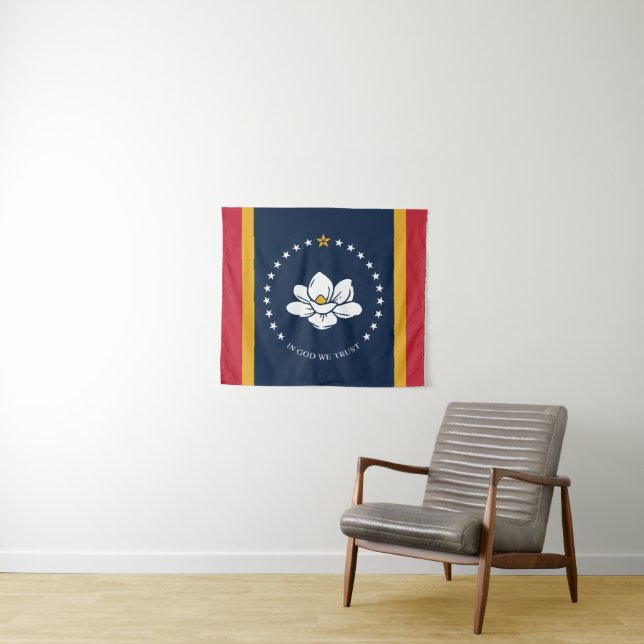 Mississippi Flag 2020 Neu Wandteppich (Beispiel (Horizontal))