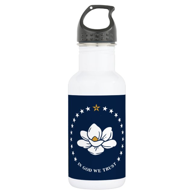 Mississippi Flag Liberty Bottle Edelstahlflasche (Vorderseite)