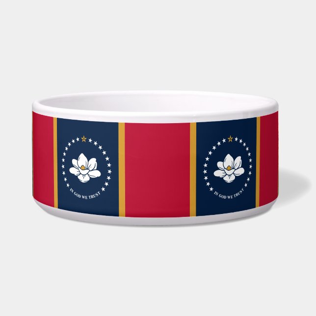Mississippi Flag Pet Bowl Napf (Vorderseite)