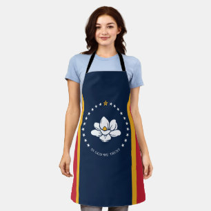 Mississippi-Flagge - Neue Magnolien-Flagge Schürze