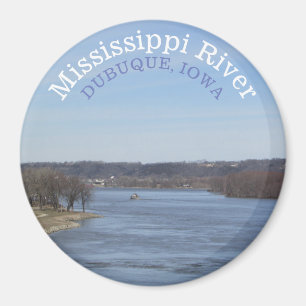 Mississippi Fluss, Dubuque Iowa Souvenir Magnet