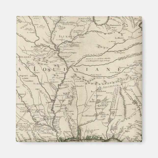 Mississippi-Fluss Magnet (Vorne)