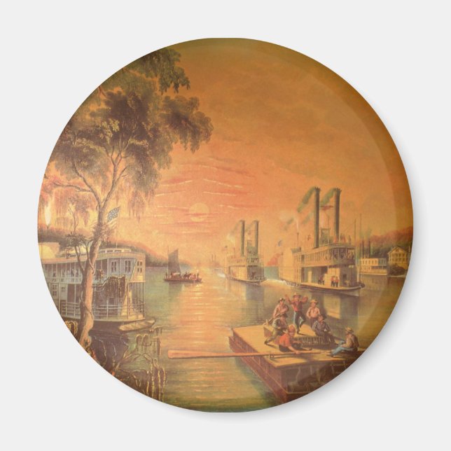 Mississippi-Fluss-Magnet Magnet (Vorne)