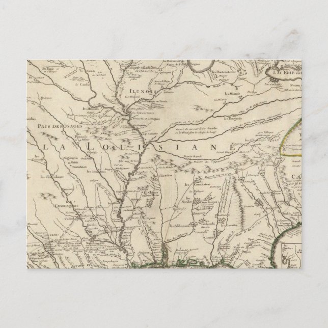 Mississippi-Fluss Postkarte (Vorderseite)