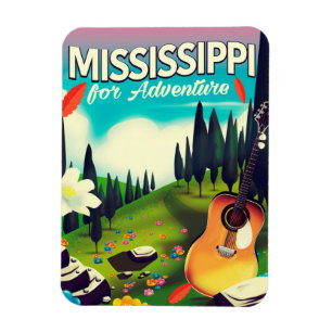 Mississippi für Abenteuer Magnet