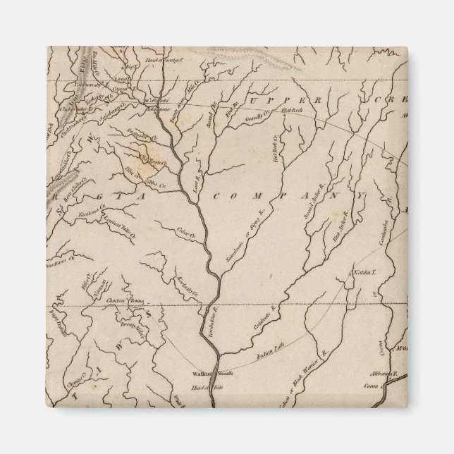 Mississippi-Gebiet 4 Magnet (Vorne)