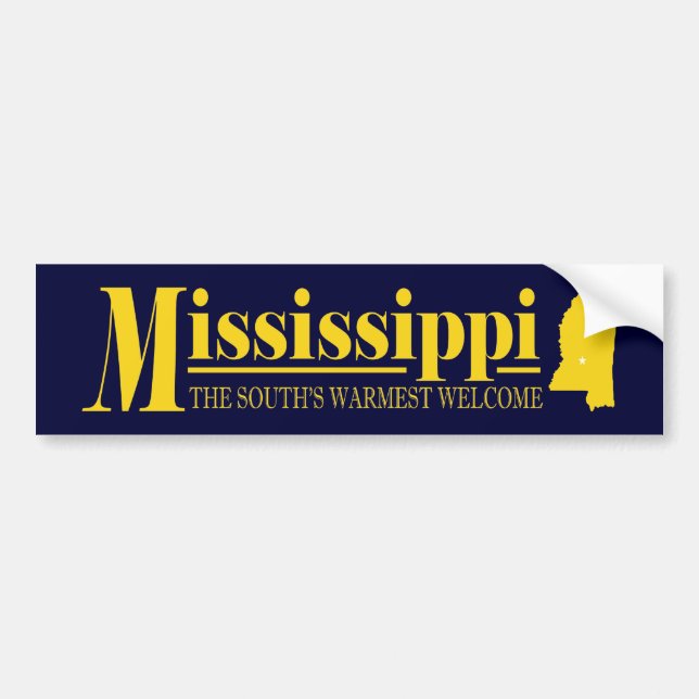 Mississippi Gold Autoaufkleber (Vorne)