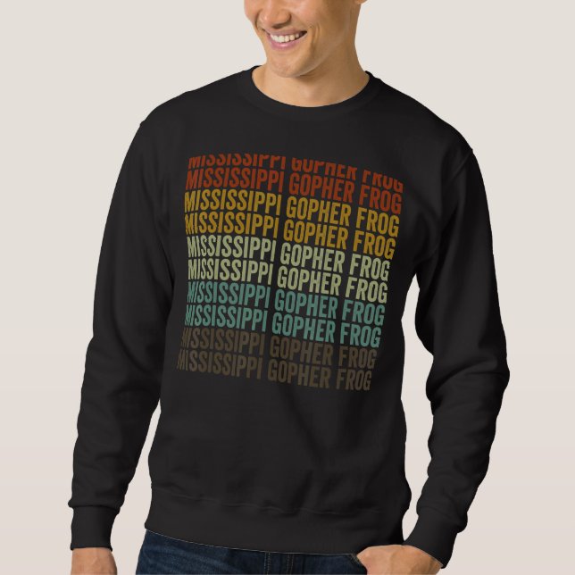 Mississippi Gopher Frog Amphibian Sweatshirt (Vorderseite)