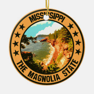 Mississippi Keramik Ornament