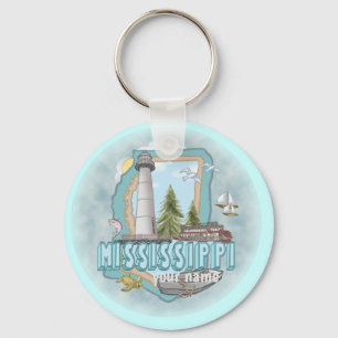 Mississippi Leuchtturm Schlüsselanhänger 