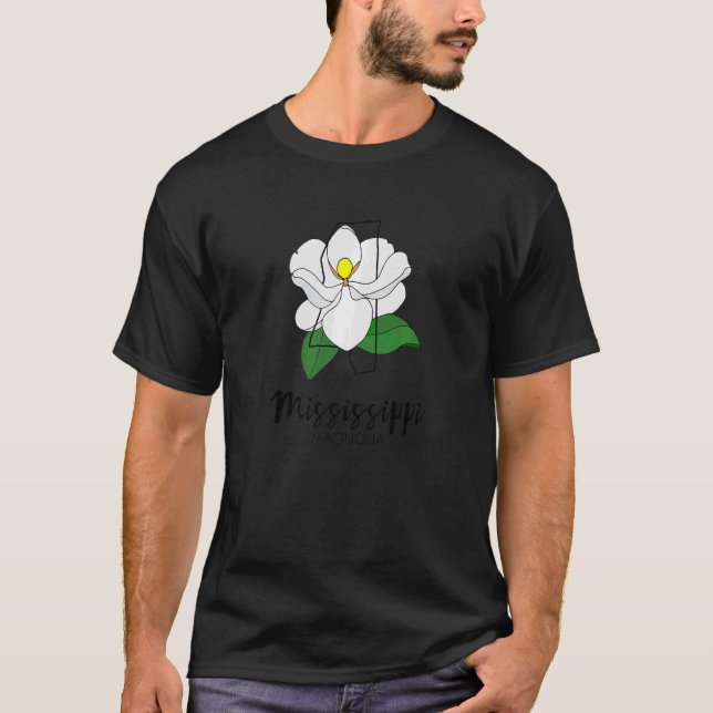 Mississippi Magnolia Flower   T-Shirt (Vorderseite)