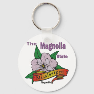 Mississippi Magnolia Staat Blume Schlüsselanhänger