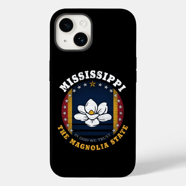 MISSISSIPPI MAGNOLIA STAAT FLAG Case-Mate iPhone HÜLLE (Rückseite)