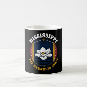 MISSISSIPPI MAGNOLIA STAAT FLAG KAFFEETASSE