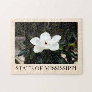Mississippi-Magnolien-Blumenpuzzlespiel Puzzle