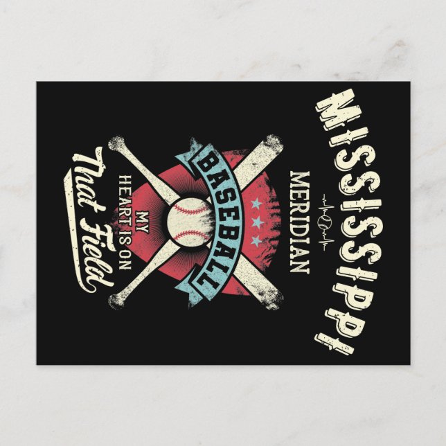 Mississippi Meridian Postkarte (Vorderseite)