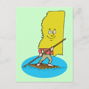 Mississippi MS Vintage Travel Souvenir Postkarte