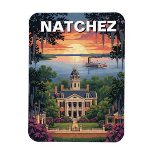 Mississippi Natchez Travel Magnet