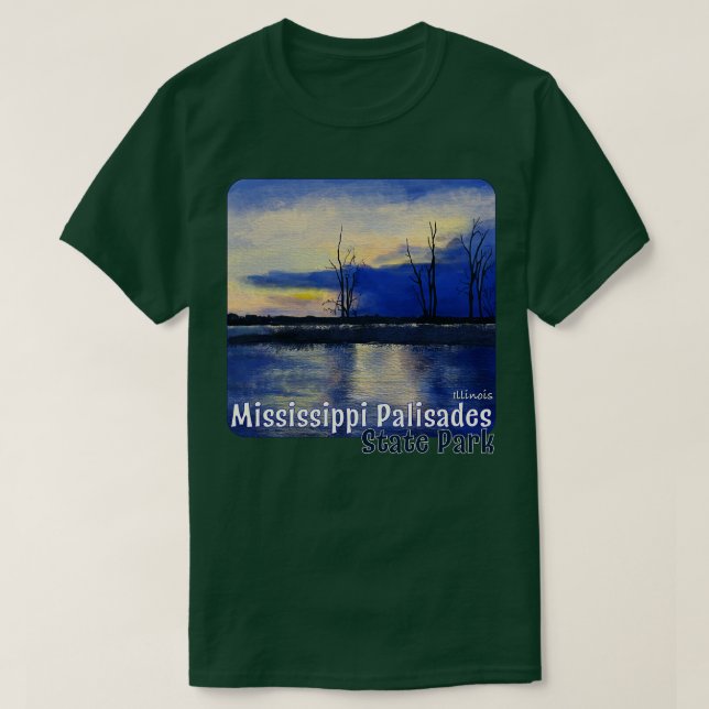 Mississippi Palisades Staat Park Illinois 1 T-Shirt (Design vorne)