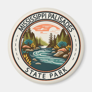 Mississippi Palisades Staat Park Illinois Abzeiche Magnet