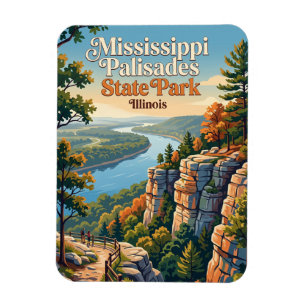 Mississippi Palisades State Park Illinois Magnet