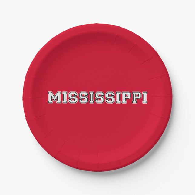 Mississippi Pappteller (Vorderseite)