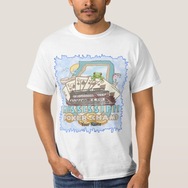 Mississippi-Poker T-Shirt (Vorderseite)