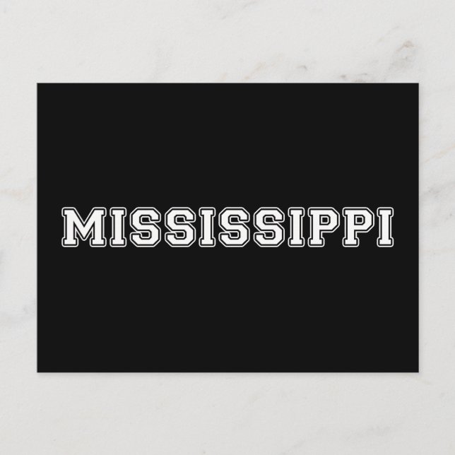 Mississippi Postkarte (Vorderseite)