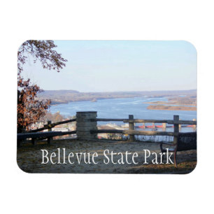 Mississippi River, Bellevue Staat Park, Iowa Magnet