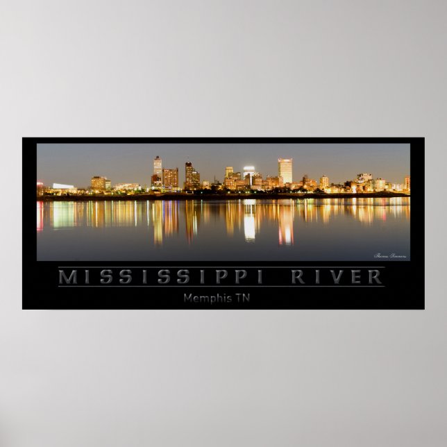 Mississippi River - Memphis TN Poster (Vorne)