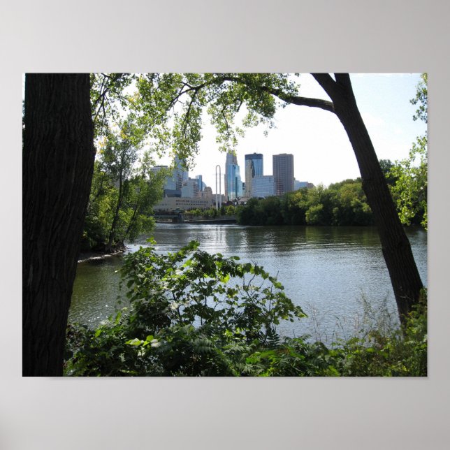 Mississippi River @ Minneapolis Poster (Vorne)