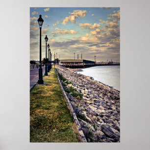 Mississippi River Moonwalk Poster