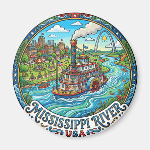 Mississippi River USA Magnet