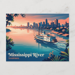 Mississippi River USA Postkarte